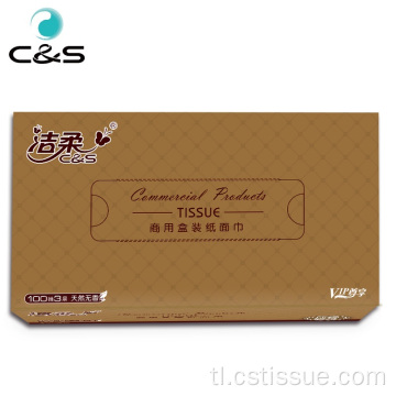 3 ply 100 sheet box facial tissue paper